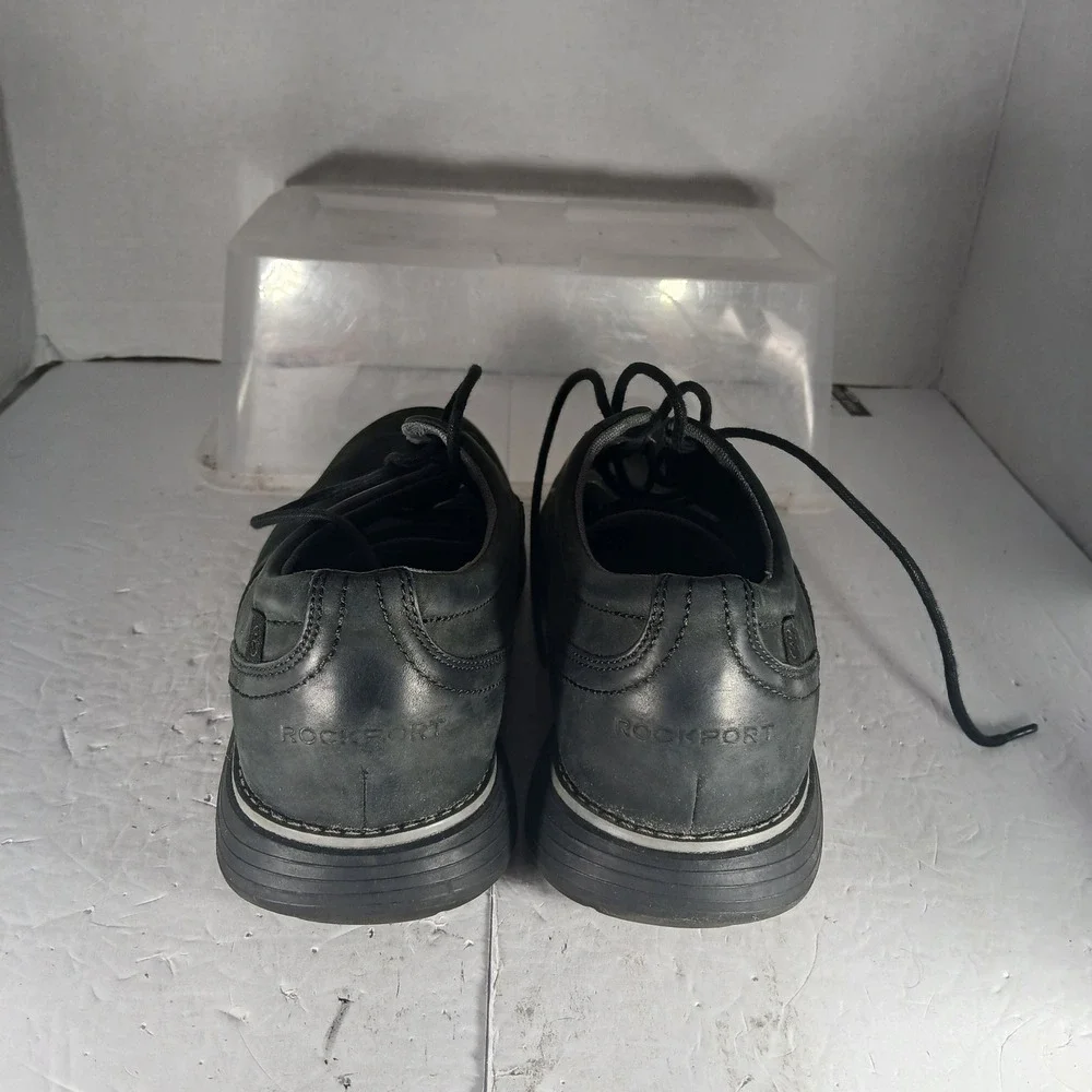 Rockport TruTech Oxford 9 Black Leather Business Casual Comfort CI2360